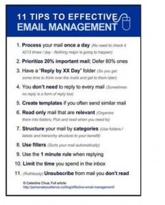 11 Tips to Effective Email Management