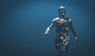 Crudely shaped humanoid figure.