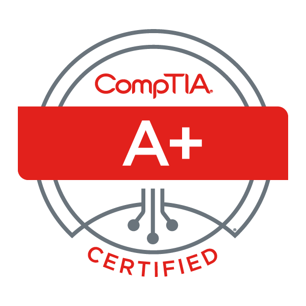 Sample digital badge for CompTIA A+ Certification